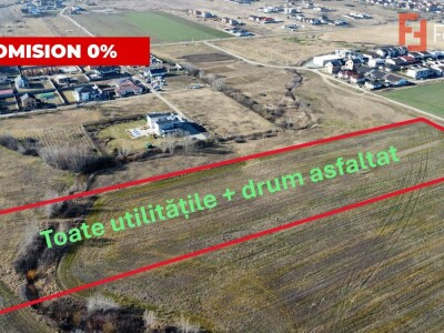 COMISION 0% Parcela Mosnita, toate utilitatile + Asfalt
