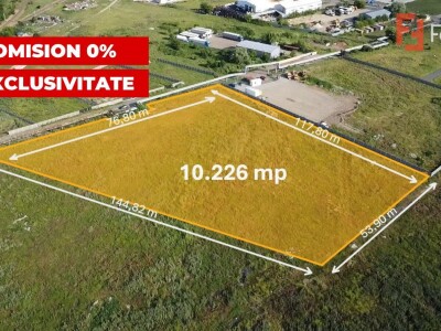 COMISION 0% Teren intravilan de vanzare 10.226 mp, Zona CET SUD