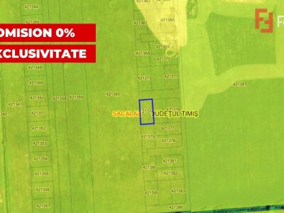 COMISION 0% Teren intravilan Sacalaz, 586 mp - Oportunitate investitie