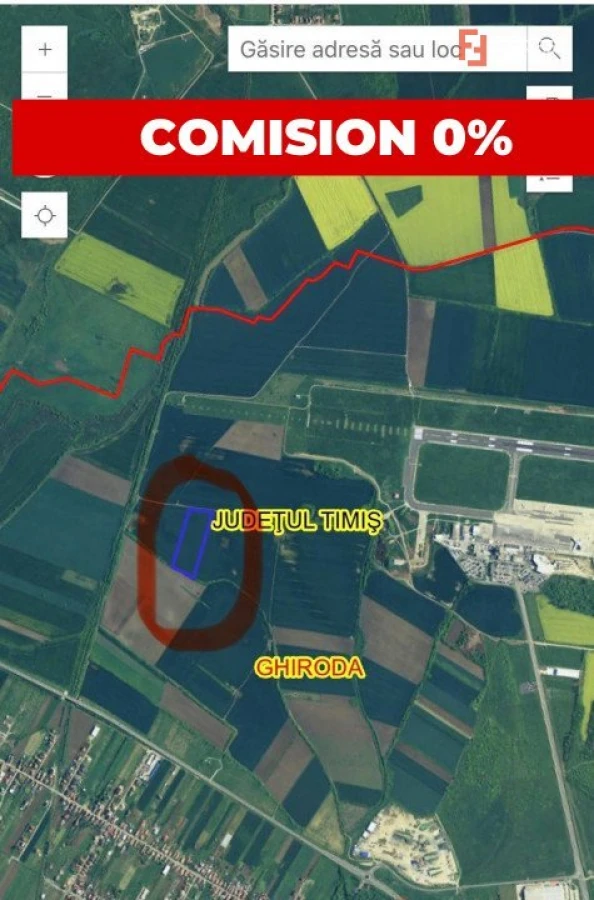 COMISION 0 % Teren extravilan 45.400 mp - Ghiroda, Aeroport - 1