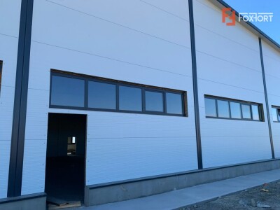 Hala industriala 600 mp, curte 1398 mp, parcare, toate utilitatile - Ghiroda