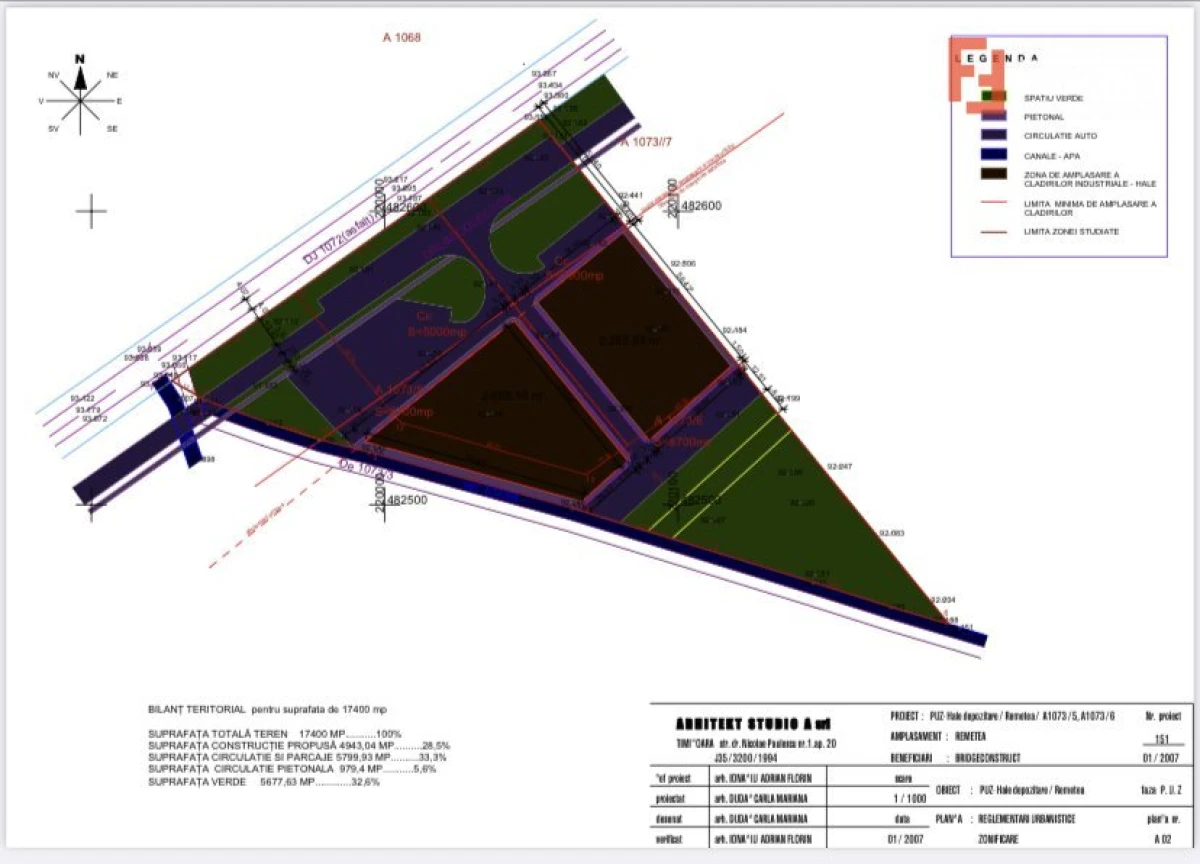 Teren de vanzare la 2,7 km de autostrada, front de 163 ml COMISION 0% - ID V4745 - 2