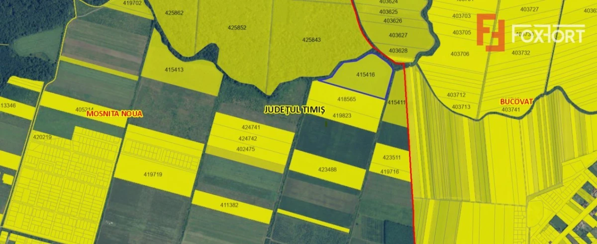 COMISION 0% Teren extravilan Mosnita in zona de Padurea Bistra - 49.500 mp - 3