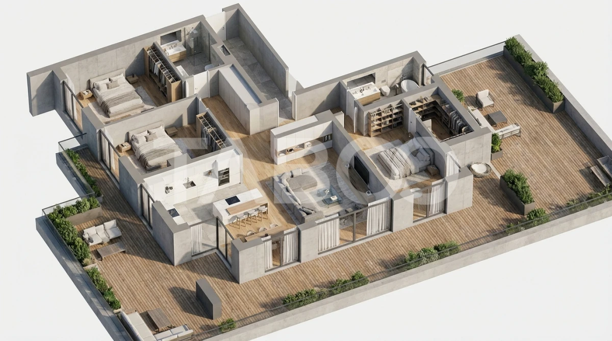 De vanzare penthouse exclusivist panorama pe lac cu terasa 145 mp - 3