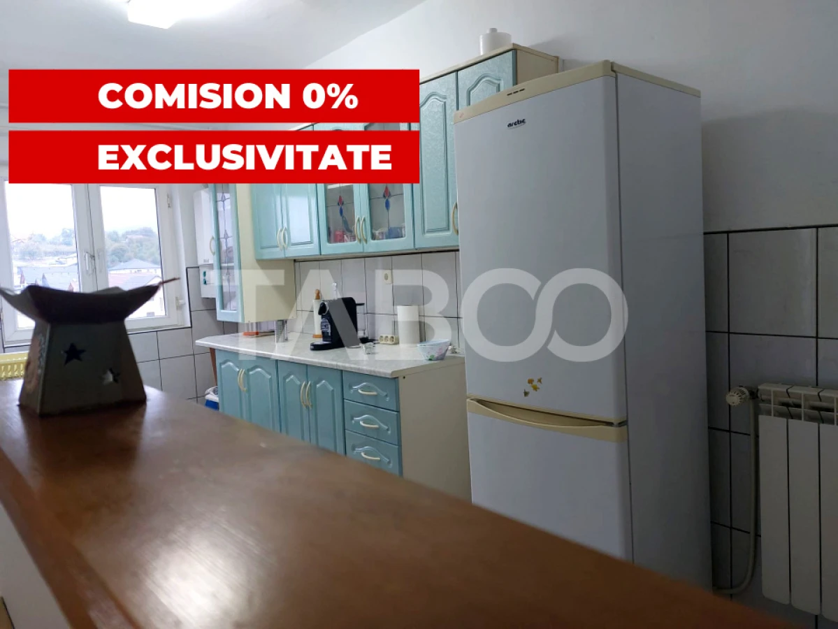 Apartament 50 mpu 2 camere etaj 3 pivnita Piata Noua Cisnadie - 1
