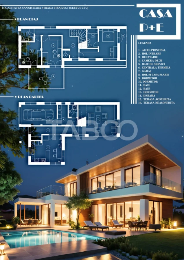 Vila moderna premium de vanzare 5 camere curte si piscina Sannicoara - 4