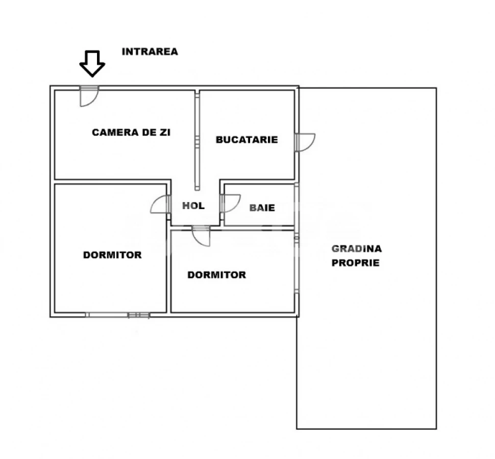 Apartament de vanzare 3 camere decomandate gradina Calea Surii Mici - 2
