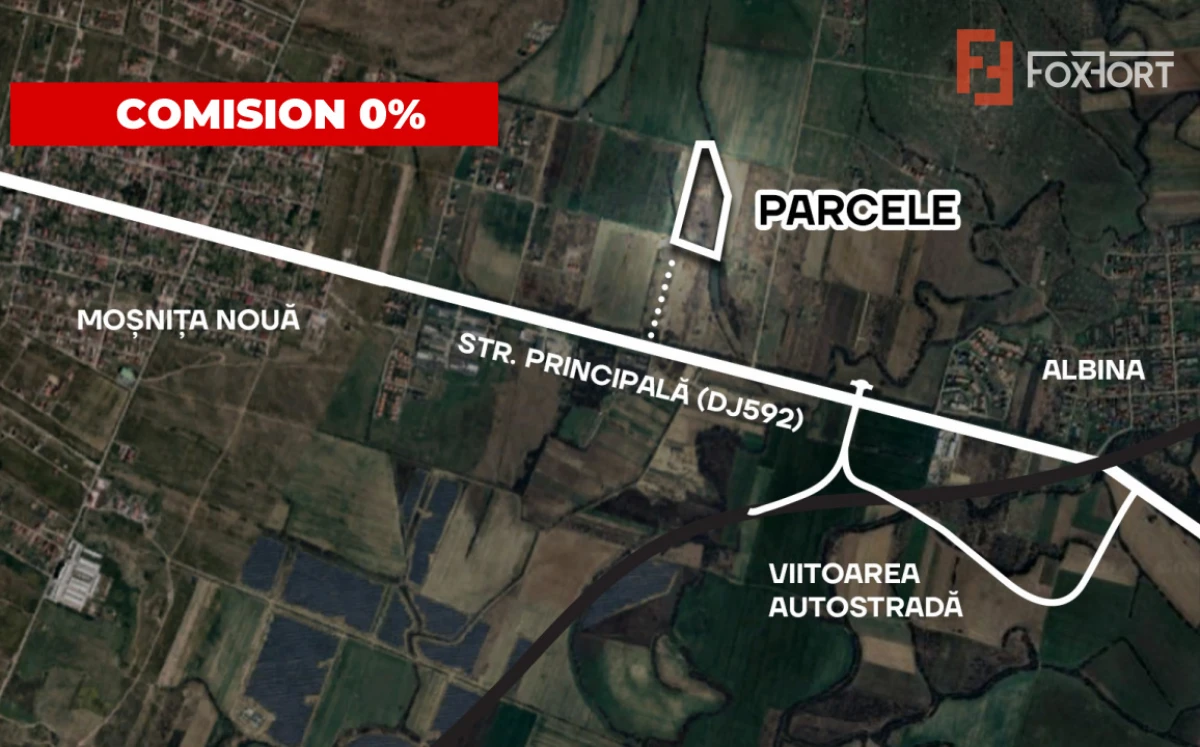 Parcele de vanzare cu toate utilitatile - Mosnita Noua - 1
