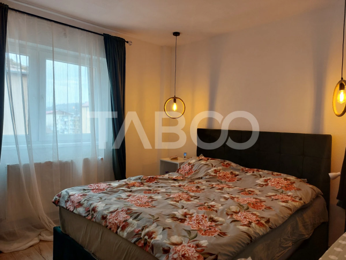 Apartament renovat 66 mp 3 camere 2 bai balcon pivnita Cisnadie - 7