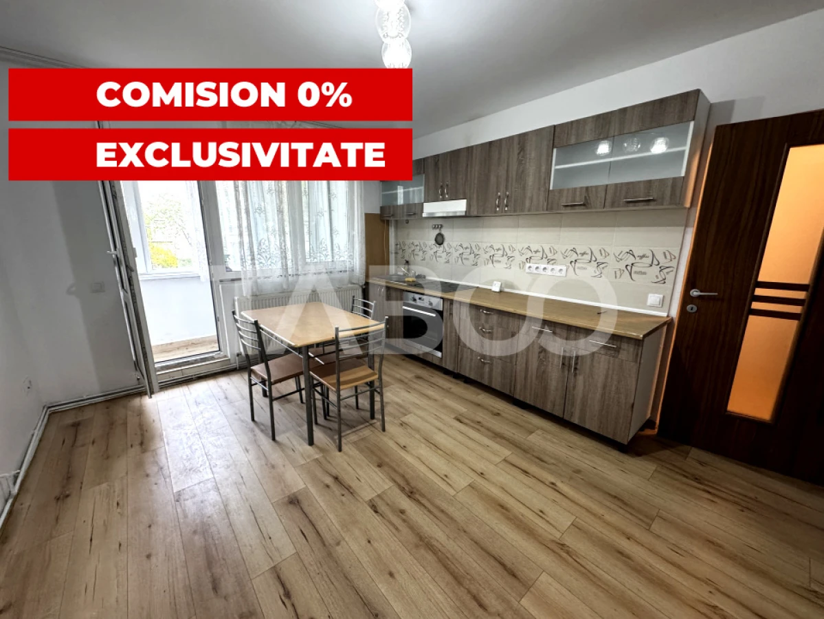 COMISION 0-Apartament renovat complet 3 camere balcon Rahovei Sibiu - 1