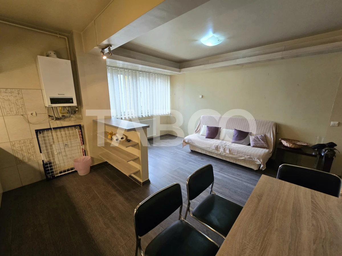 Apartament 2 camere etaj 3 mobilat utilat parcare lift Terezian Sibiu - 3