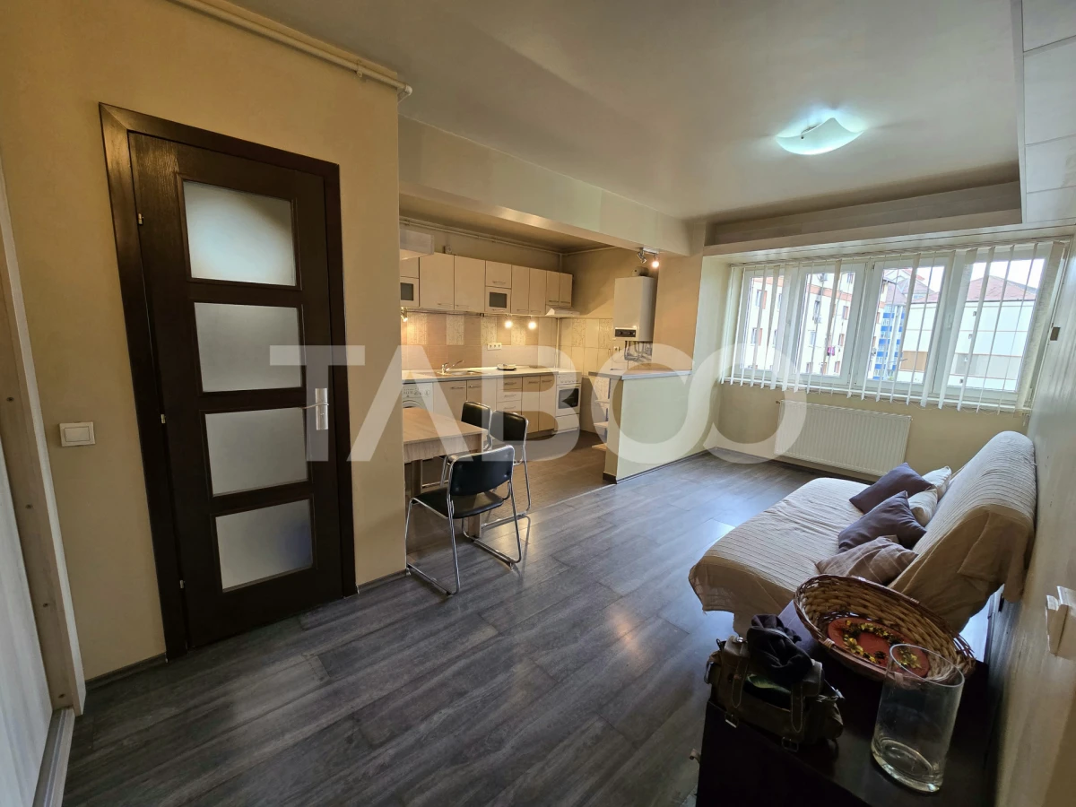 Apartament 2 camere etaj 3 mobilat utilat parcare lift Terezian Sibiu - 2