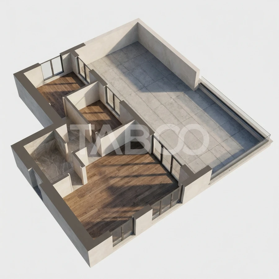COMISION 0 - Penthouse cu terasa de 97 mp de vanzare in Doamna Stanca - 2