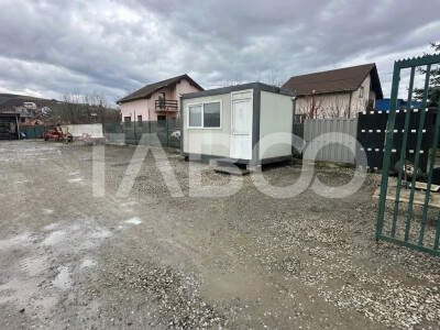 Teren de inchiriat 700mp parc auto la drum principal Sura Mare Sibiu
