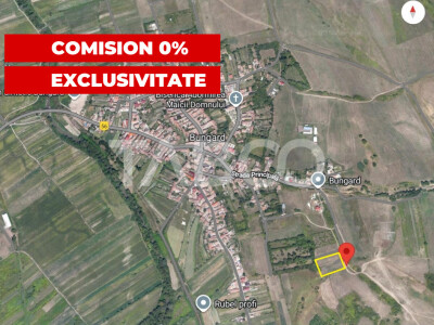 COMISION 0% Teren 423mp intravilan cu PUZ de vanzare la Bungard