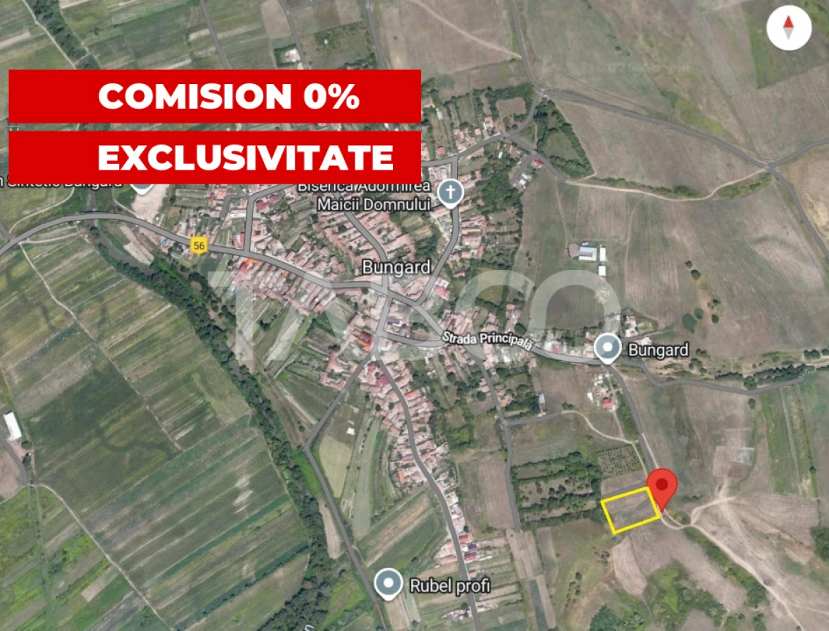 COMISION 0% Teren 423mp intravilan cu PUZ de vanzare la Bungard - 1