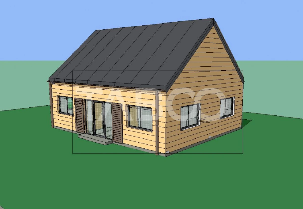 Teren extravilan de vanzare 4496 mp constructie cabana Gusterita Sibiu - 1