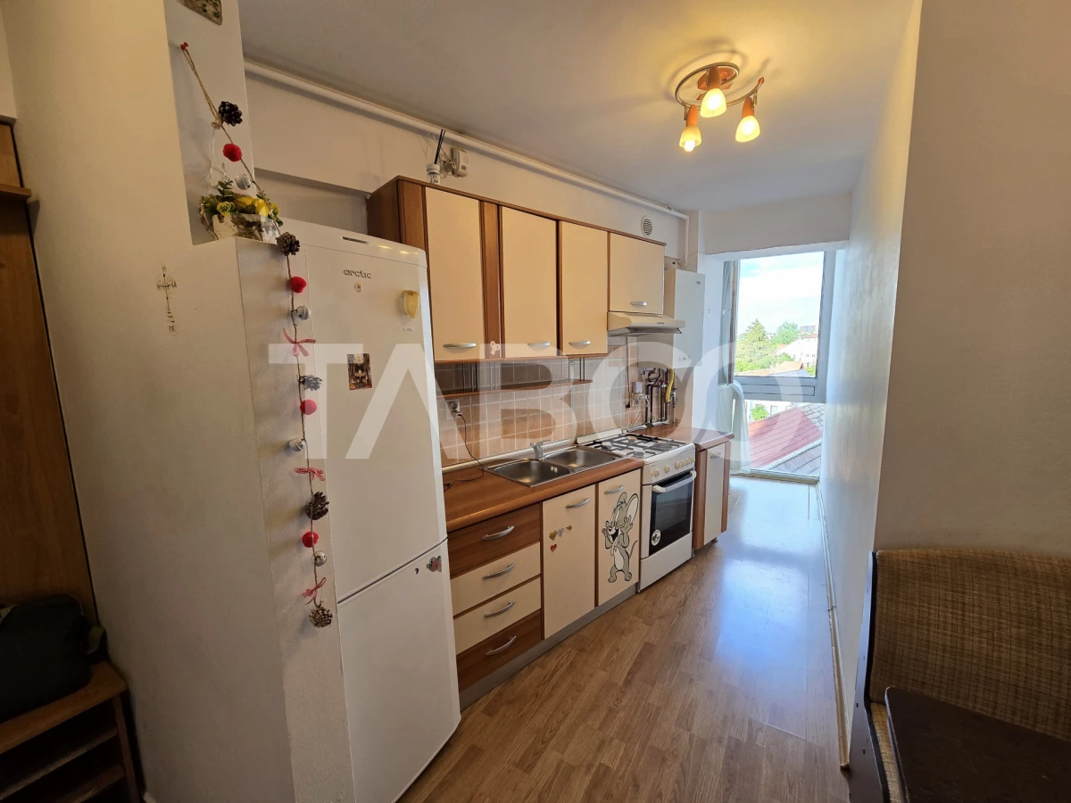 Apartament decomandat 2 camere mobilat etaj 3 cu lift Turnisor Sibiu - 6
