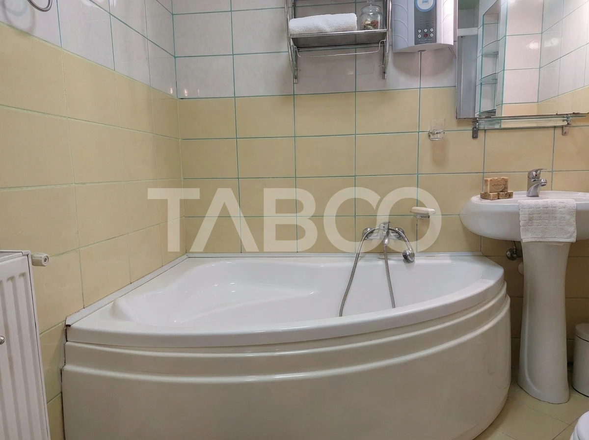 Apartament 55 mpu mobilat utilat 3 camere 2 balcoane pivnita Cisnadie - 8
