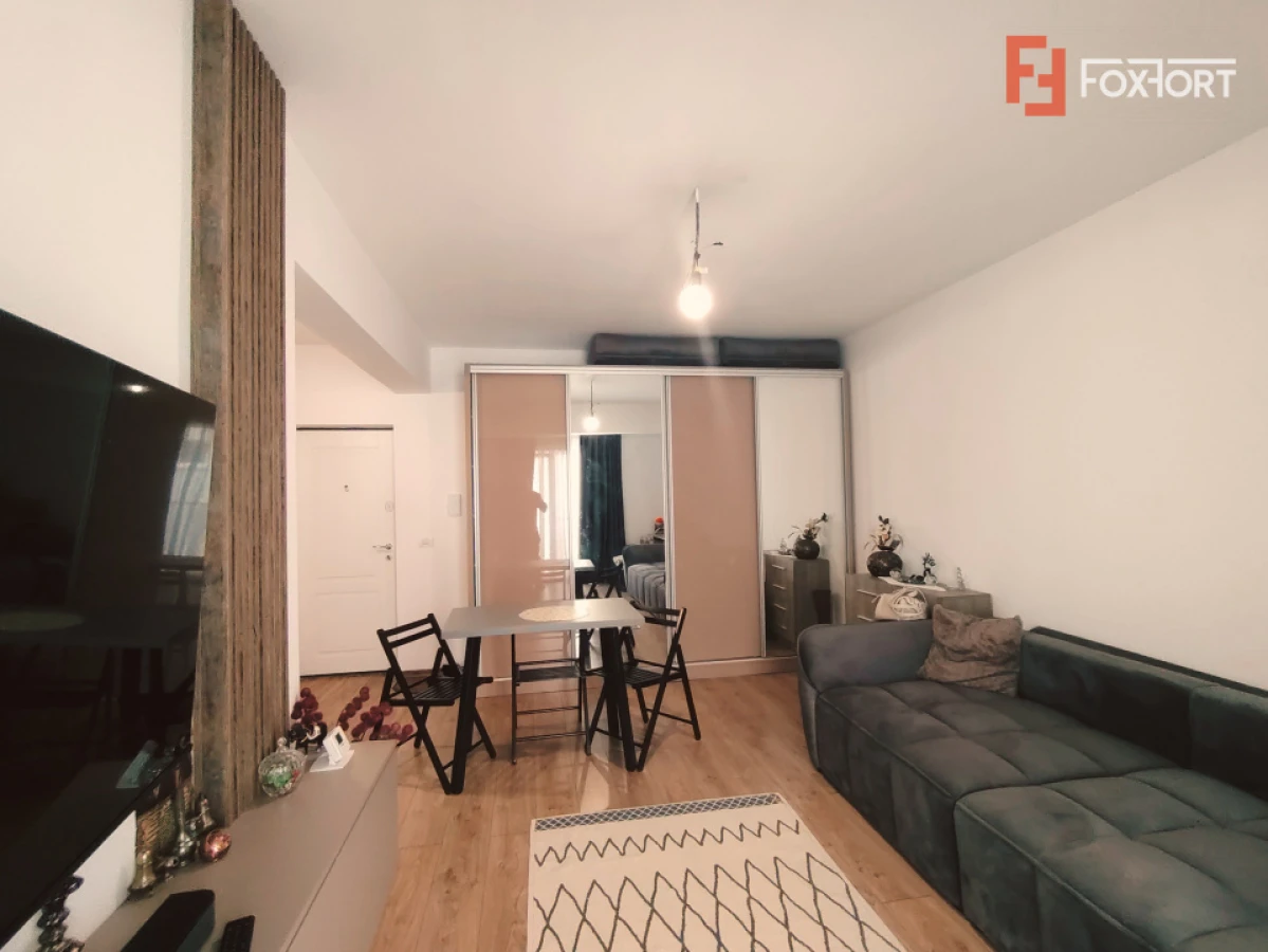 Apartament cu o camera, 37 mp, bucatarie inchisa, et 2 in Giroc - V10051 - 1