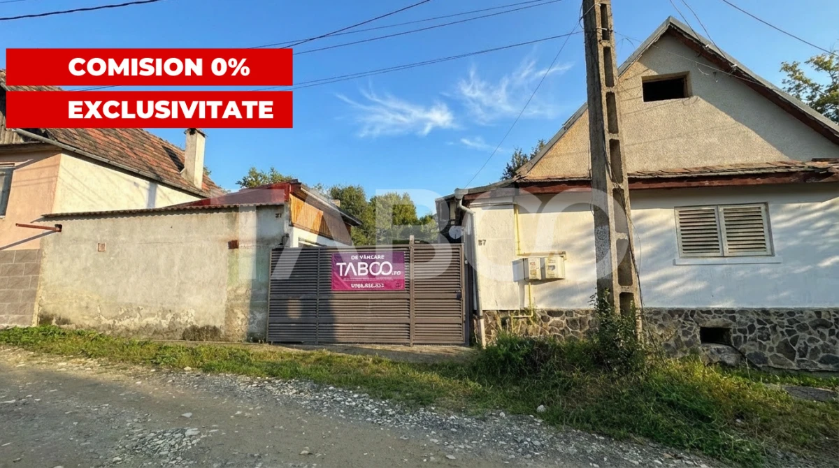 Casa individuala COMISION 0% din 2 corpuri curte 900mp in Cisnadioara - 1