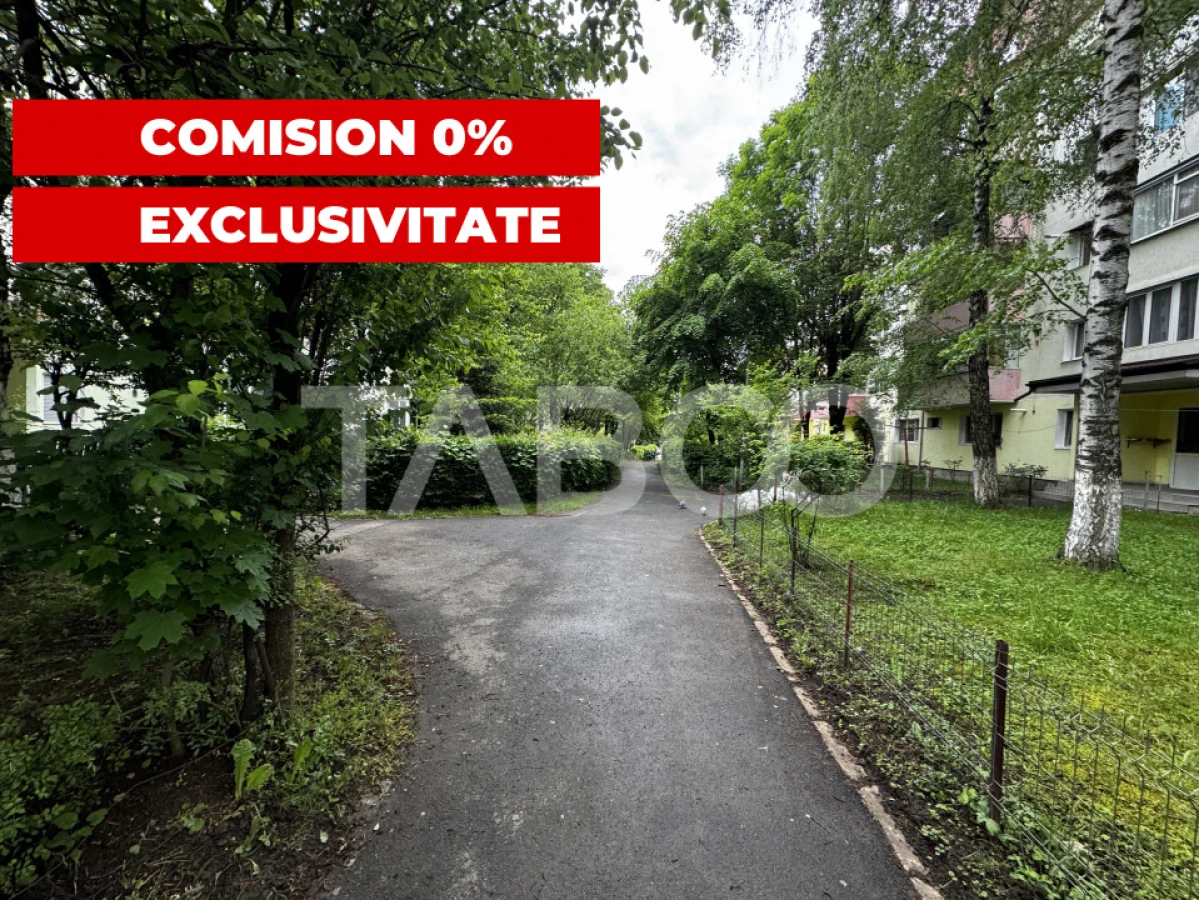 COMISION 0-Apartament 3 camere renovat complet balcon Rahovei Sibiu - 1