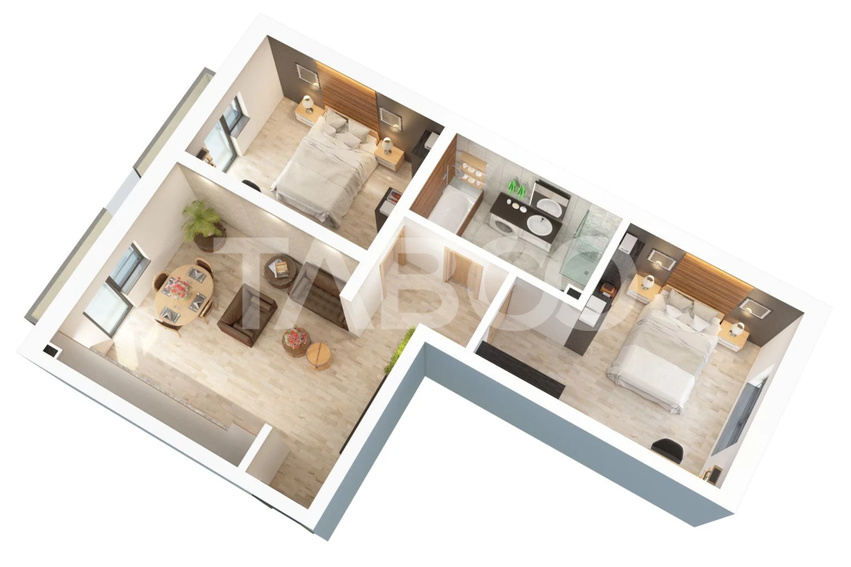 COMISION 0 - Apartament de vanzare 3 camere si parcare Doamna Stanca - 1