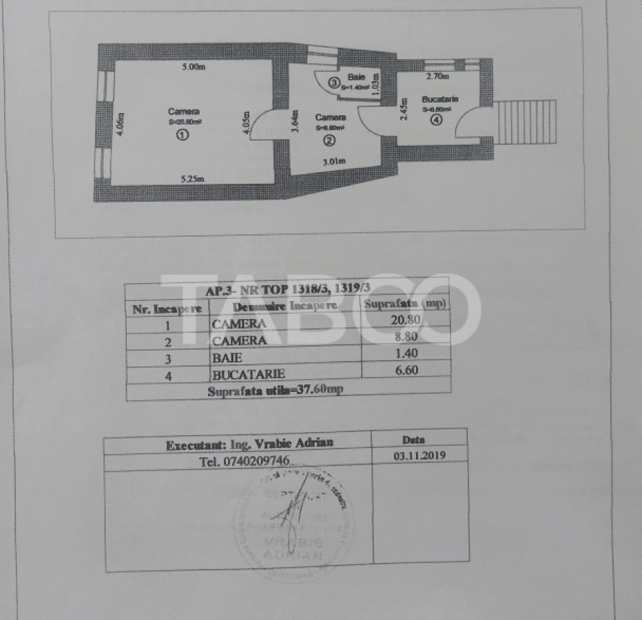 Comision 0-Apartament 2 camere 37mp la casa necesita renovare Cisnadie - 4