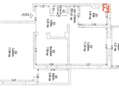 Apartament 2 camere de Vanzare, Decomandat, Micalaca, 2 Balcoane, Comision 0%