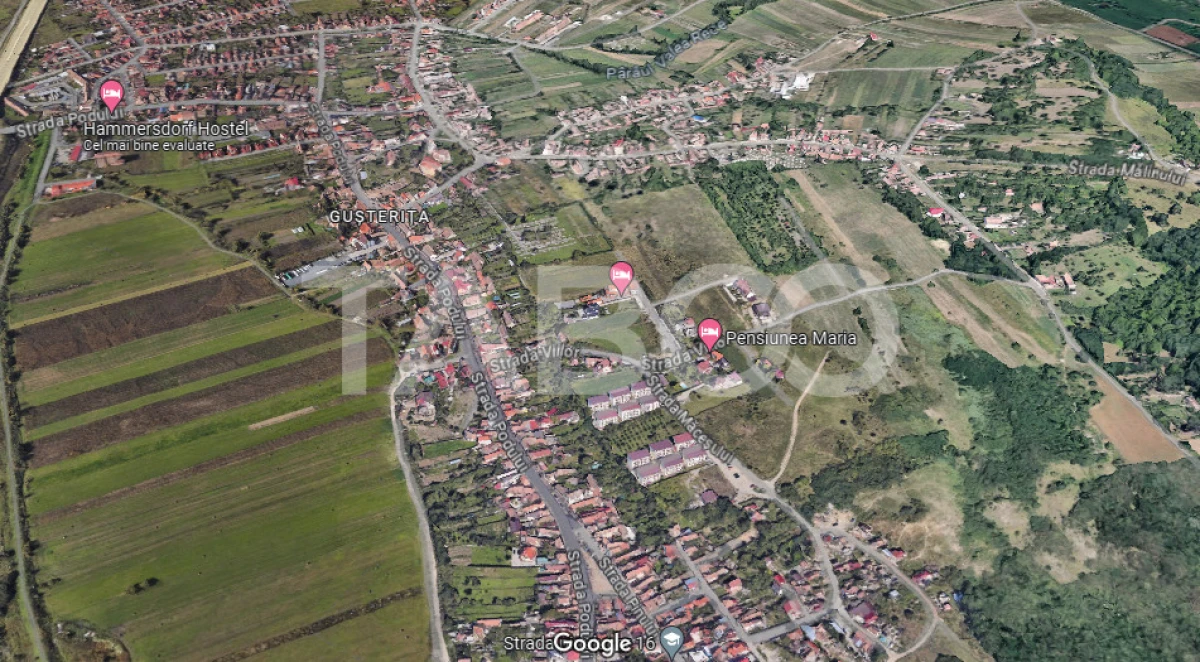 Teren intravilan cu utilitati 2269 mp 2 fronturi zona Gusterita Sibiu - 1