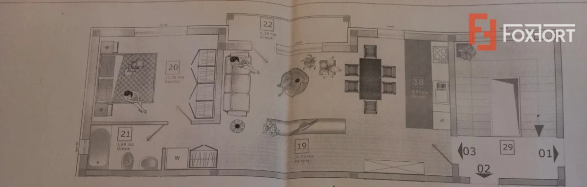 Apartament cu 2 camere | Centrala proprie | Investitie ideala - zona Modern - 10