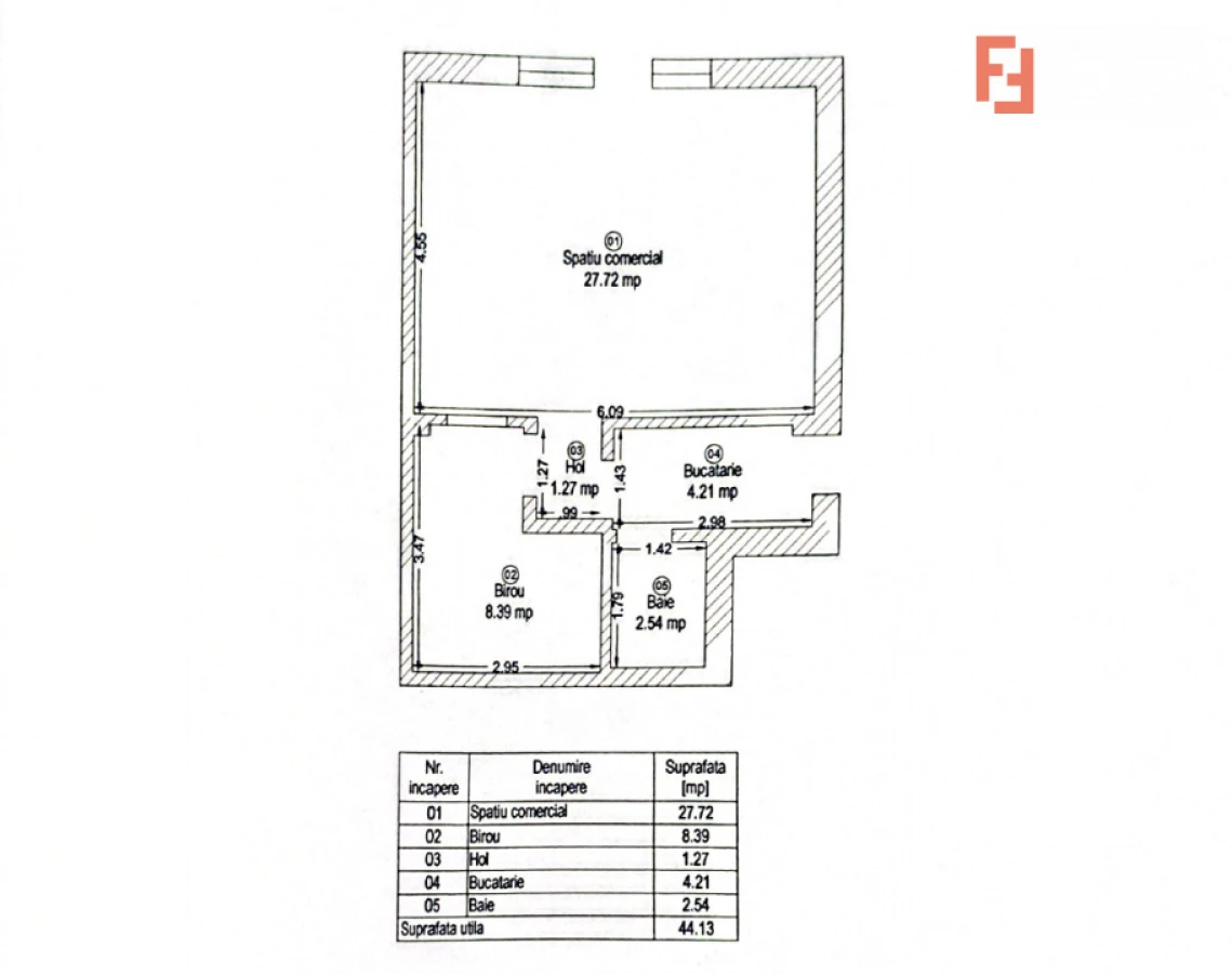 Spatiu comercial 44 mp cu birou si chicineta - zona Iosefin - 10