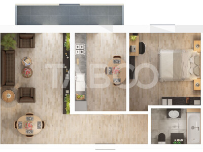 Comision 0 - Apartament cu 2 camere de vanzare in zona Doamna Stanca