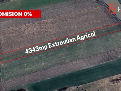 COMISION 0% Teren extravilan agricol, Utvin - 4343 mp