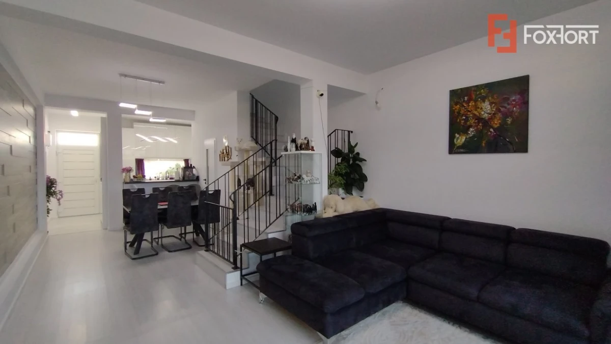 Casa insiruita, 4 camere, Sacalaz - arhitectura moderna, 2 locuri de parcare - 3