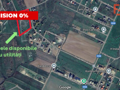 COMISION 0 % Teren intravilan 930 mp - Mosnita cu puz aprobat