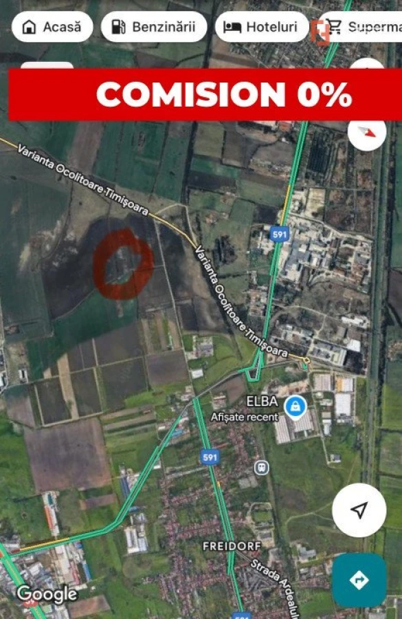 COMISION 0% Teren 7656 mp, extravilan agricol, zona Freidorf - 1