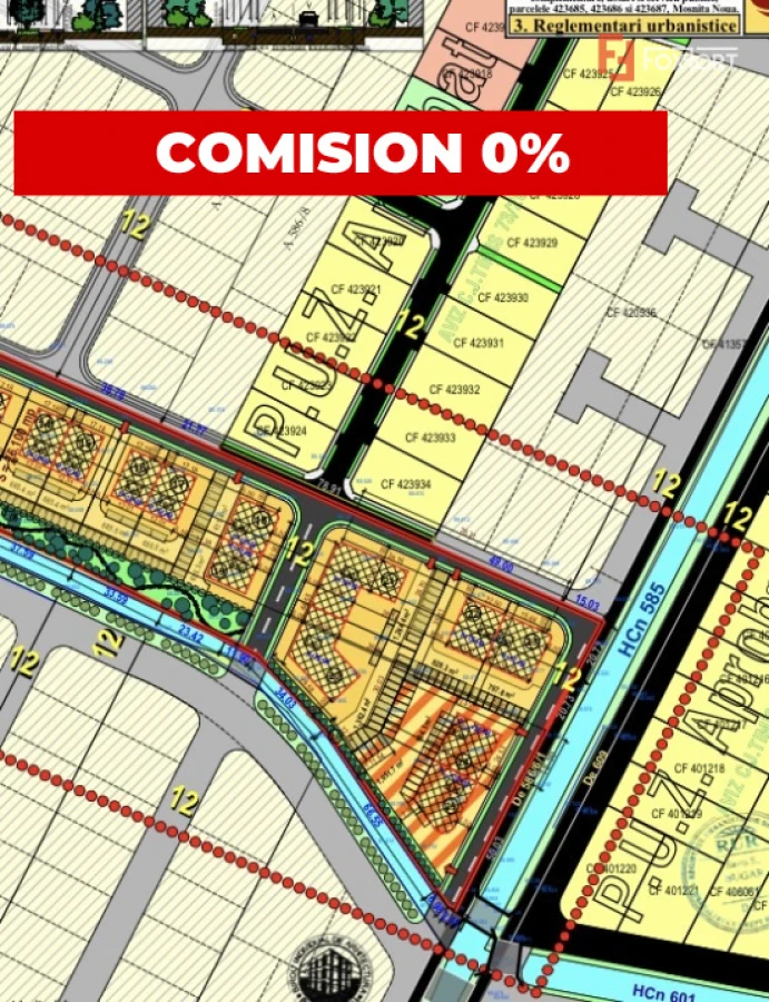 Parcele teren pentru blocuri, cu autorizatie de construire - Mosnita Noua - 1