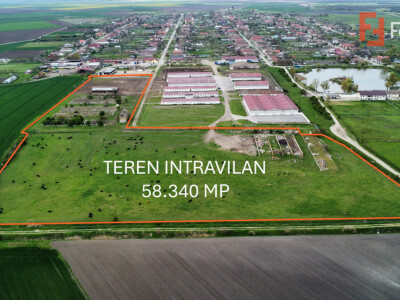 Teren intravilan cu suprafata de 58.340 mp, in Sanmartinul Sarbesc