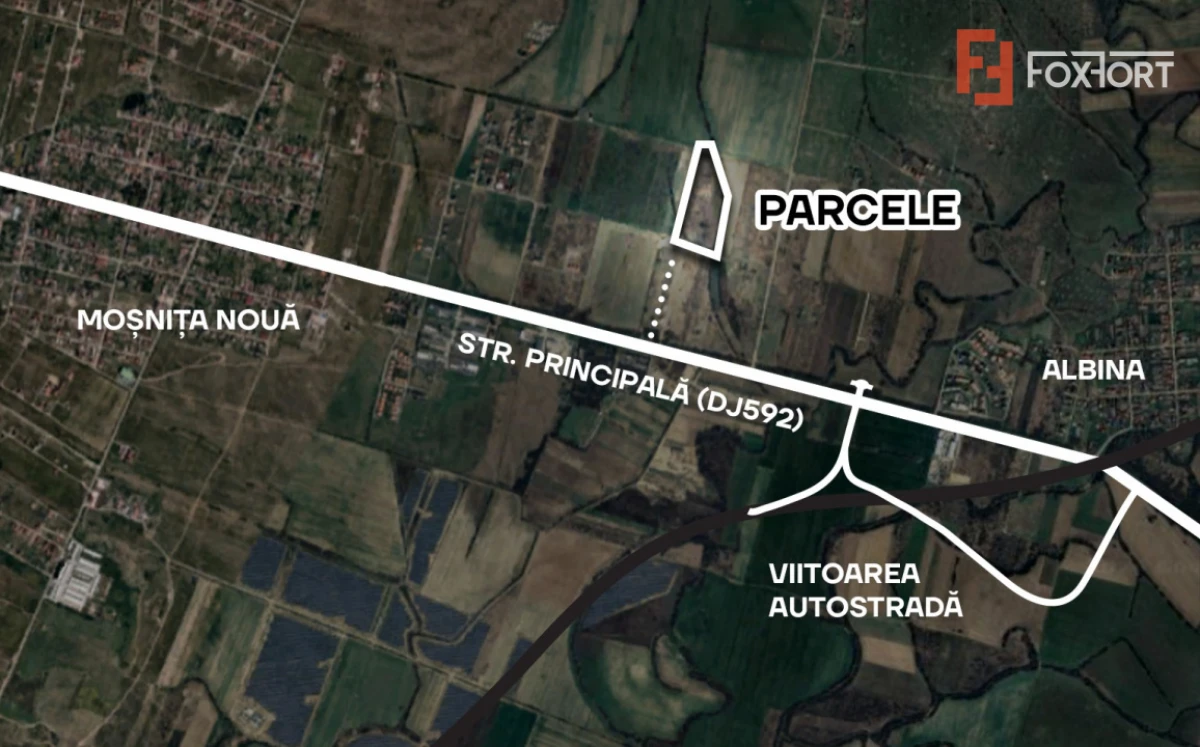 Parcele de vanzare pentru blocuri, cu toate utilitatile - Mosnita Noua - 2