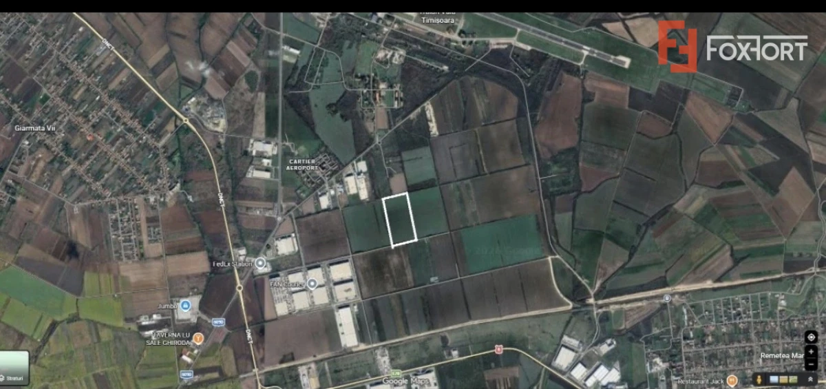 Teren de vanzare zona VGP Park, 23.020 mp, front stradal 58 ml - Ghiroda - 2