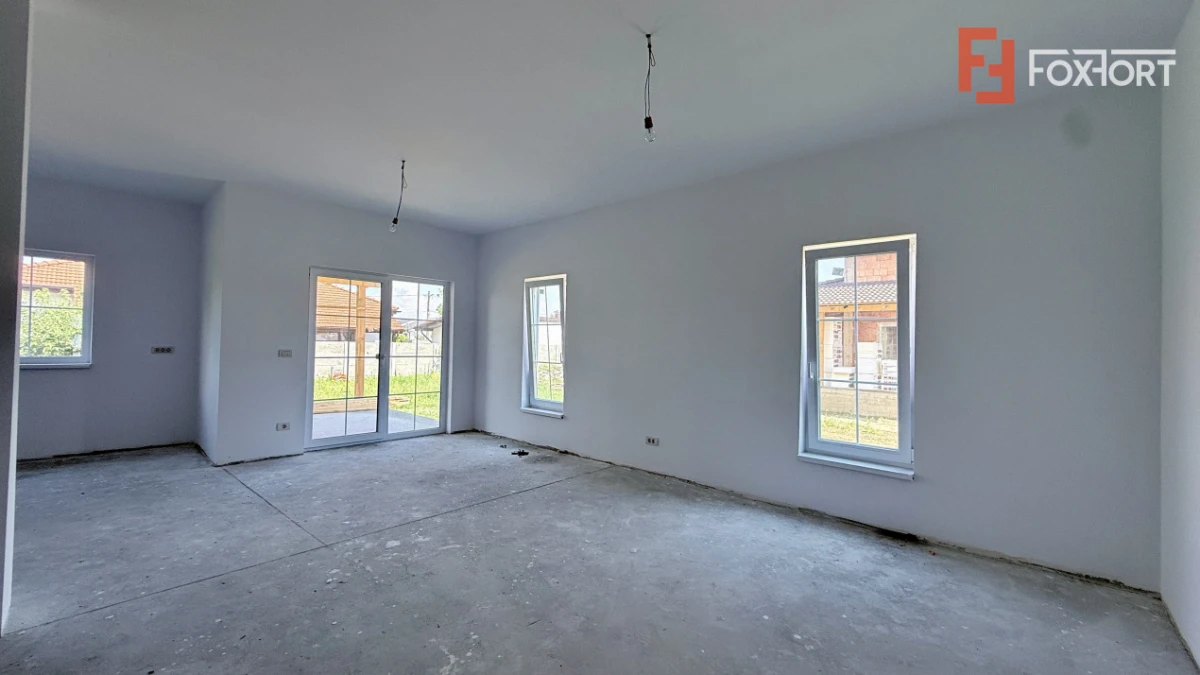 Duplex de vanzare, 5 camere despartit prin garaj - Mosnita Veche - 4