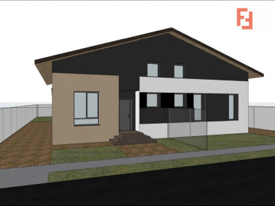 Duplex cu 3 camere, 76 mp utili si 300 mp teren, de vanzare in Sacalaz