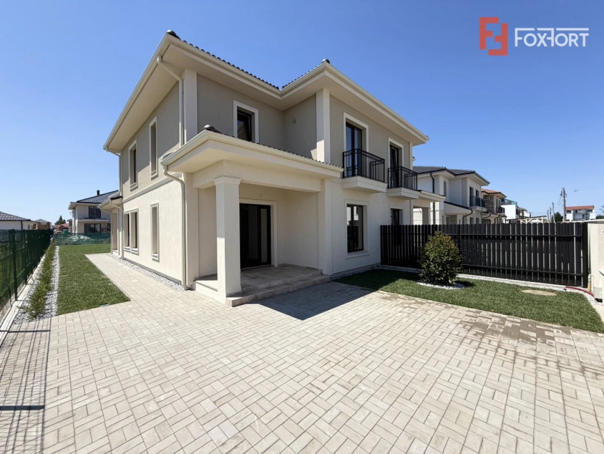 Duplex cu 442 mp teren | Dumbravita | Terase din travertin | Scara lemn masiv - 10