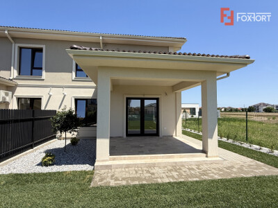 Duplex cu 442 mp teren | Dumbravita | Terase din travertin | Scara lemn masiv