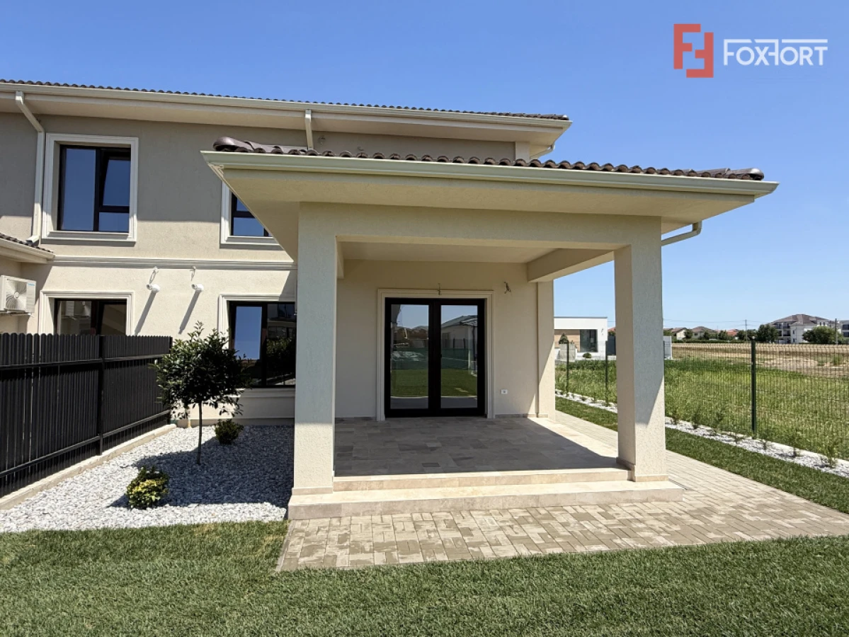 Duplex cu 442 mp teren | Dumbravita | Terase din travertin | Scara lemn masiv - 1