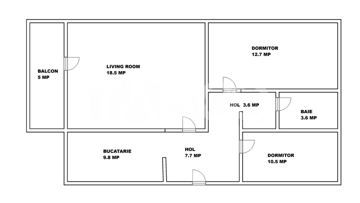 Apartament decomandat vanzare3 camere 66 mpu pivnita Mihai Viteazul - 3
