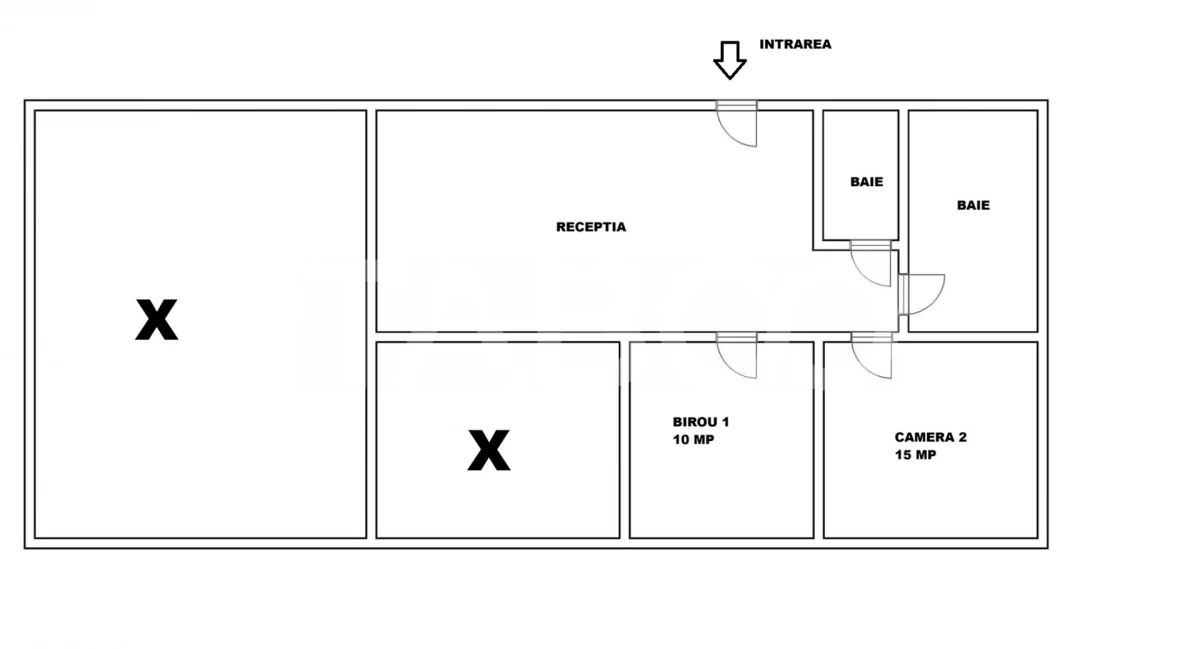 Spatiu birouri de inchiriat 2 camere si receptie zona Strand - 3