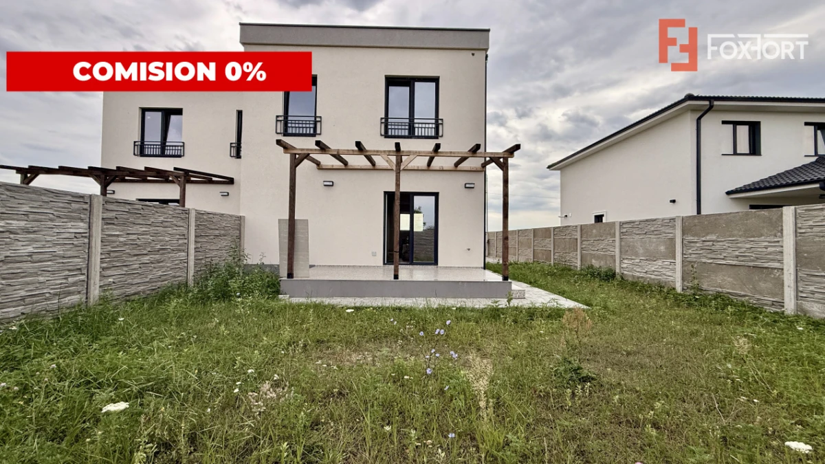 Duplex modern, predare la cheie, toate utilitatile - asfalt - Mosnita - 1