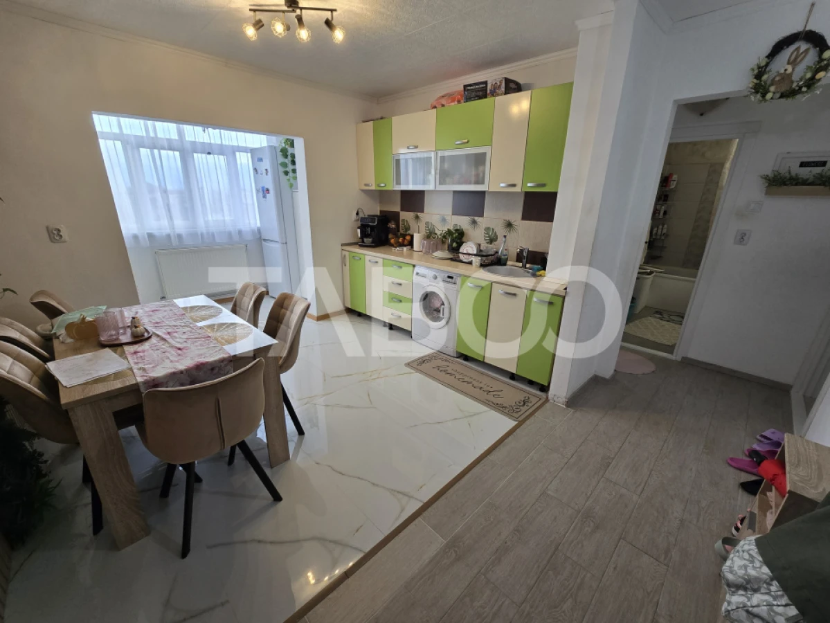 Apartament decomandat de vanzare mobilat pivnita Vasile Aaron Sibiu - 6